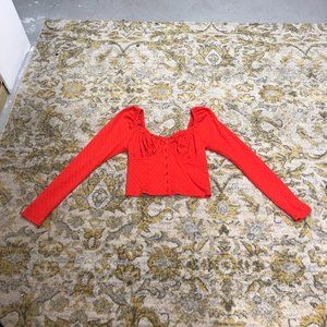 Free People Red Blouse
